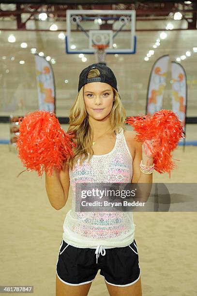 Model Nina Agdal poses as Op, Nina Agdal & Chandler Parsons kick off Spring on March 31, 2014 in New York City.