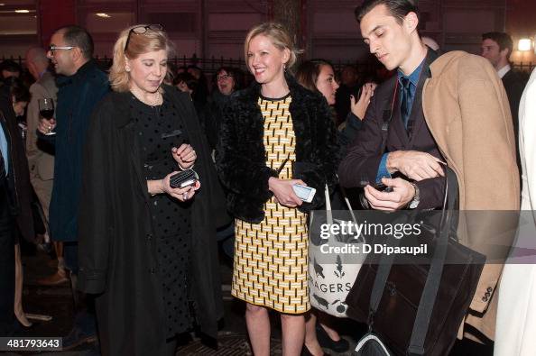 Gretchen Mol is seen on Norfolk Street at Soho Rep's 2014 Spring Fete