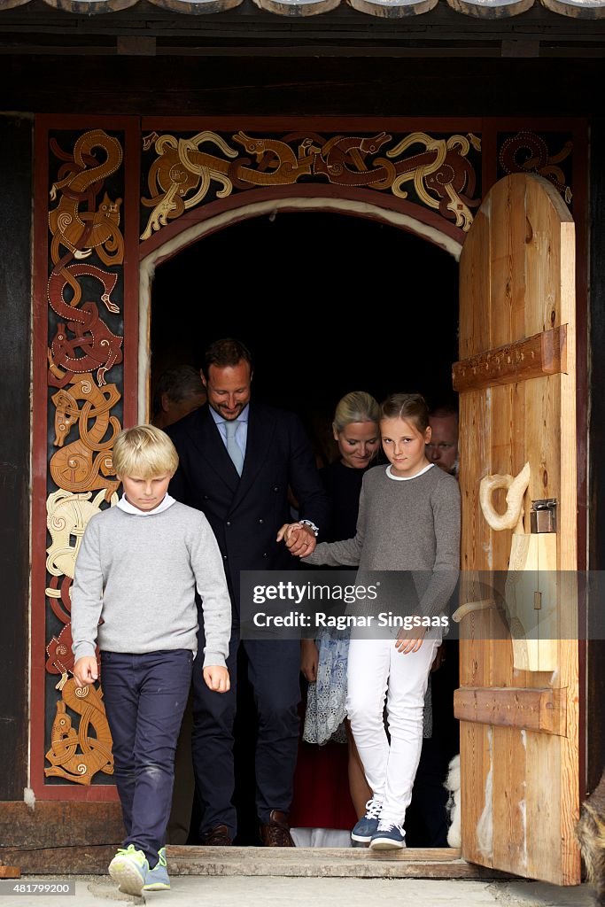 Norwegian royals Attend The Saint Olav Festival 2015