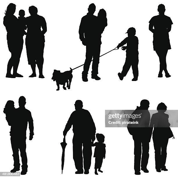 erweiterte familie - großeltern stock-grafiken, -clipart, -cartoons und -symbole