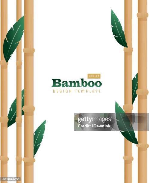 bamboo natural background with copy space - aloha stock illustrations