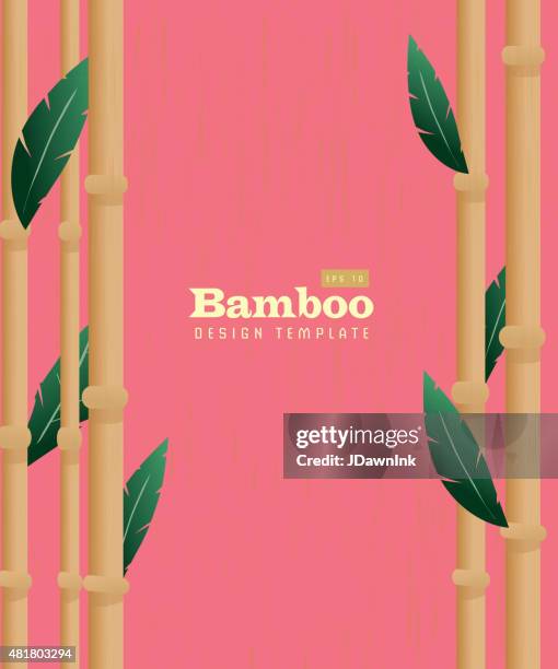 bamboo natural background with copy space - aloha stock illustrations