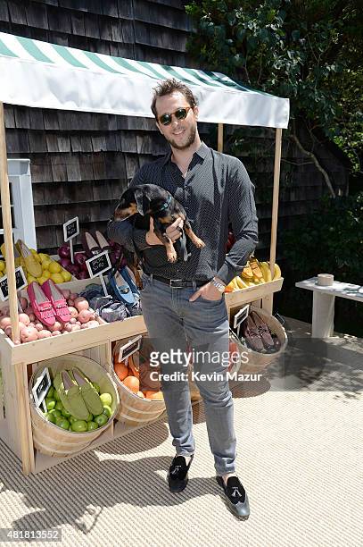 Editor-at-Large of HarperÕs Bazaar and Vmagazine and VMAN Derek Blasberg attends Alessandra Facchinetti and Jessica Seinfeld's Baby Buggy Summer...