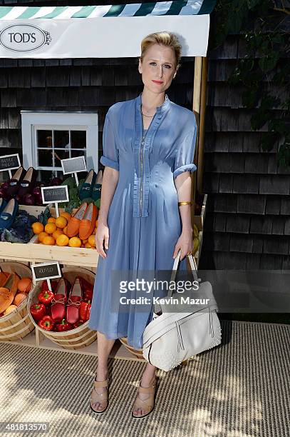 Actress Mamie Gummer attends Alessandra Facchinetti and Jessica Seinfeld's Baby Buggy Summer Luncheon sponsored by Tod's on July 24, 2015 in East...