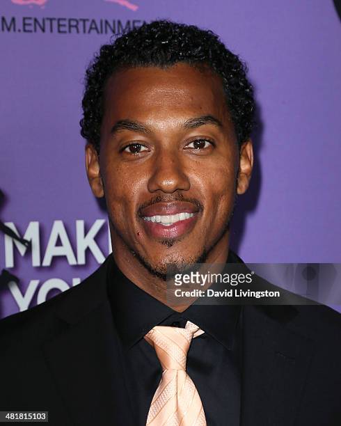 Actor Wesley Jonathan attends a screening of "Make Your Move" at Pacific Theatre at The Grove on March 31, 2014 in Los Angeles, California.