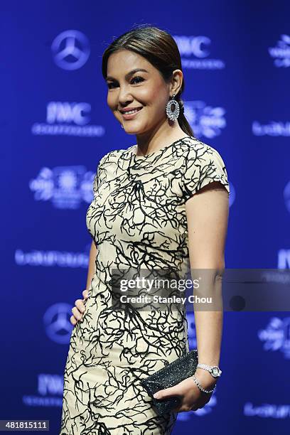 Actress Umie Aida attends the 2014 Laureus World Sports Awards at the Istana Budaya Theatre on March 26, 2014 in Kuala Lumpur, Malaysia.