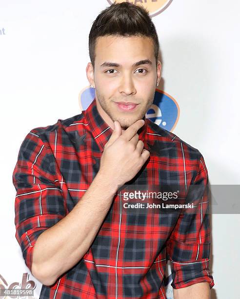 Prince Royce attends "Double Vision" album release event at Hard Rock Cafe Yankee Stadium on July 24, 2015 in New York City.