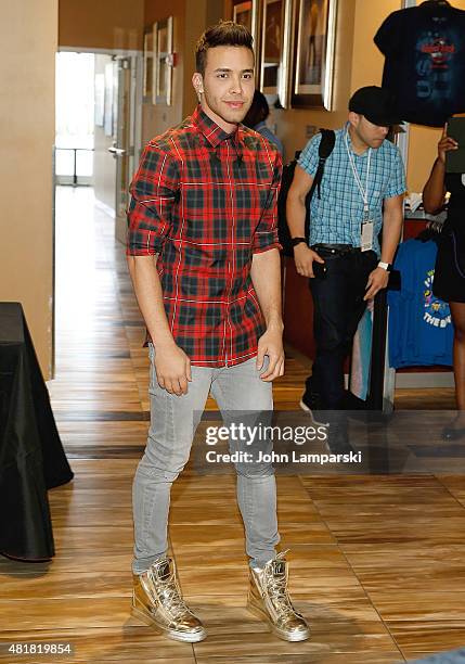 Prince Royce attends "Double Vision" album release event at Hard Rock Cafe Yankee Stadium on July 24, 2015 in New York City.