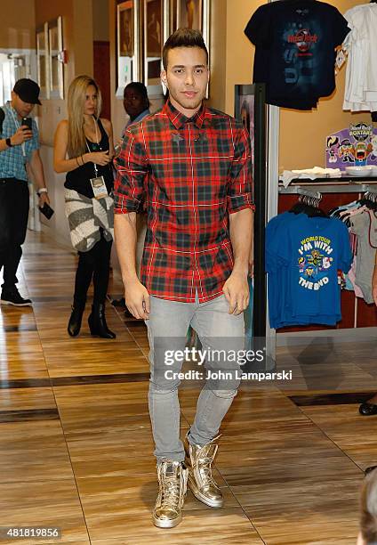 Prince Royce attends "Double Vision" album release event at Hard Rock Cafe Yankee Stadium on July 24, 2015 in New York City.