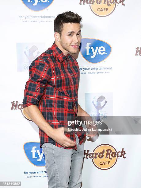 Prince Royce attends "Double Vision" album release event at Hard Rock Cafe Yankee Stadium on July 24, 2015 in New York City.