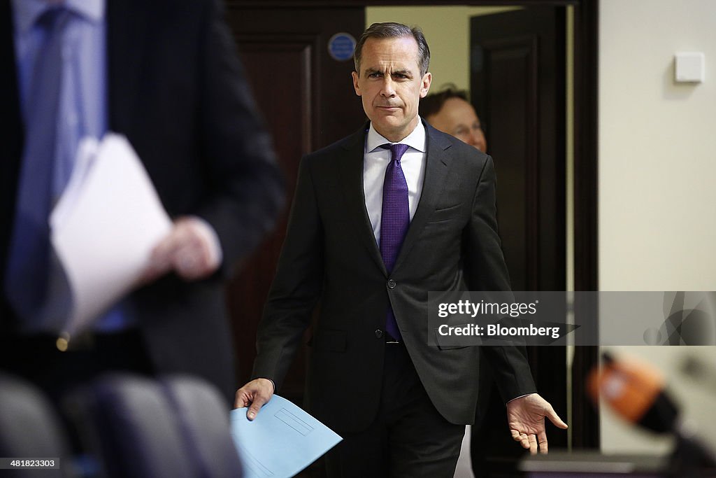 Bank Of England Governor Mark Carney News Conference In His Capacity As FSB Chairman