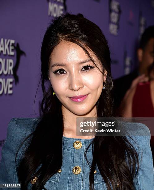 Actress BoA arrives at a screening of "Make Your Move" at The Pacific Theatre at The Grove on March 31, 2014 in Los Angeles, California.