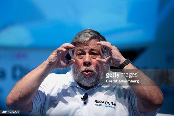 Steve Wozniak, co-founder of Apple Inc. And chief scientist of Primary Data, speaks at Telcel's Digital Village, hosted by Telmex and powered by...