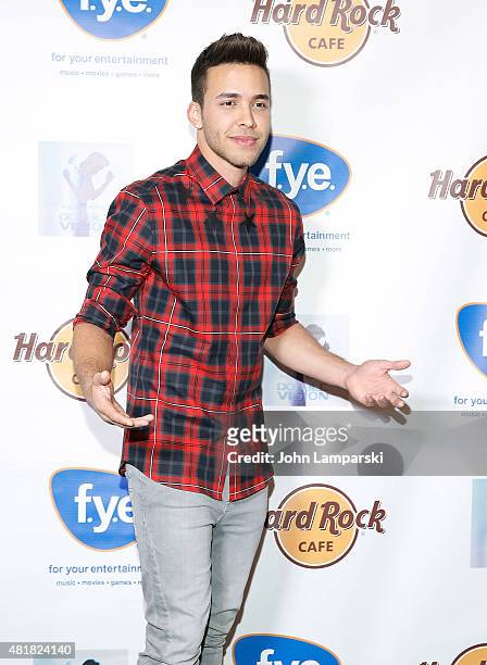 Prince Royce attends the "Double Vision" album release event at Hard Rock Cafe Yankee Stadium on July 24, 2015 in New York City.