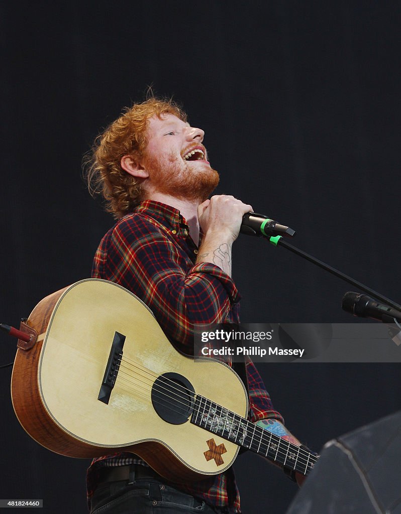 Ed Sheeran Performs At Croke Park In Dublin