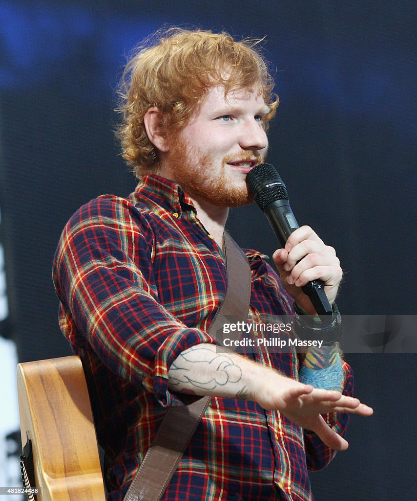 Ed Sheeran Performs At Croke Park In Dublin