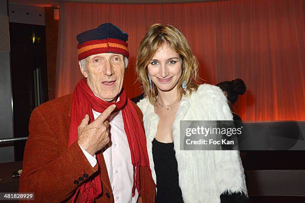 Rufus and Pauline Lefevre attend the Moma Group President Benjamin Patou receives his friend Claude Lelouch during the 'Salaud on t'Aime' Premiere...