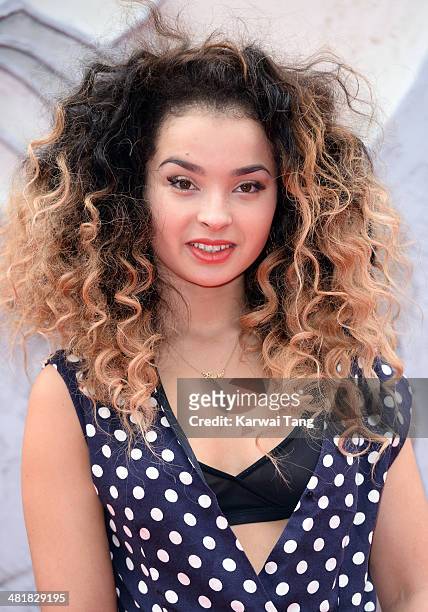 Ella Eyre attends the European premiere of "Divergent" at Odeon Leicester Square on March 30, 2014 in London, England.