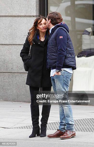 Juan Pena and Sonia Gonzalez are seen on March 31, 2014 in Madrid, Spain.