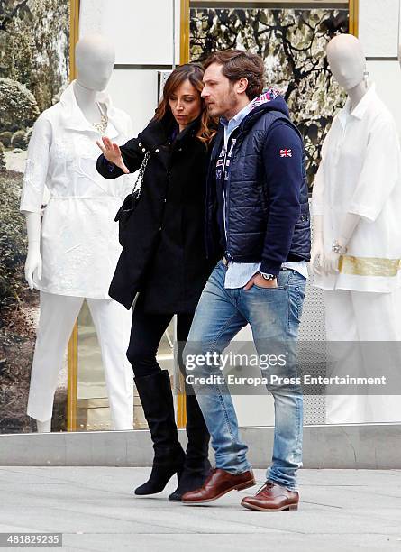 Juan Pena and Sonia Gonzalez are seen on March 31, 2014 in Madrid, Spain.