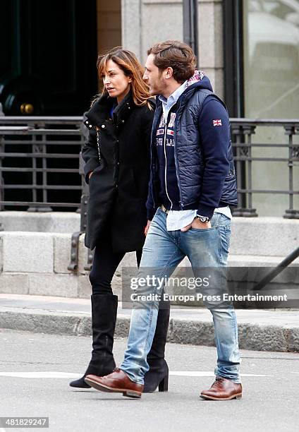 Juan Pena and Sonia Gonzalez are seen on March 31, 2014 in Madrid, Spain.