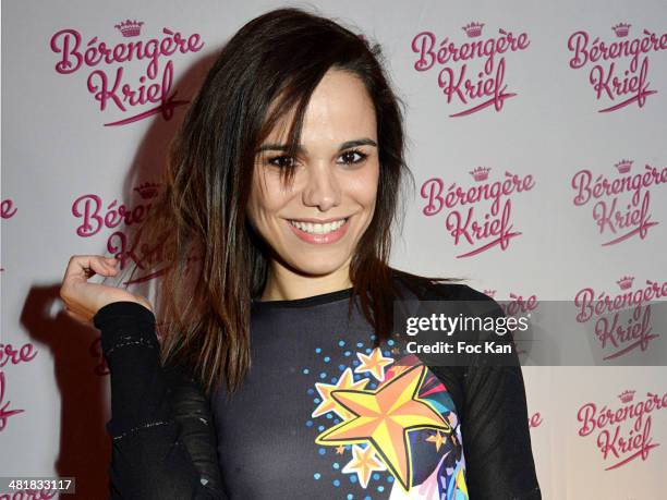 Melissa Mars attends the '300Eme of Berangere Krief' at the Theater Bobino on March 31, 2014 in Paris, France.