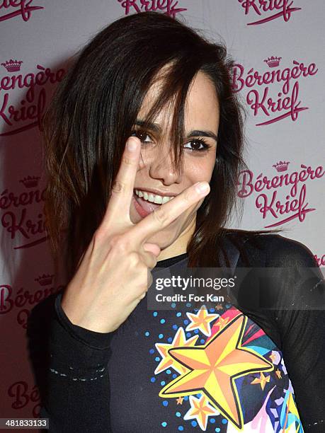 Melissa Mars attends the '300Eme of Berangere Krief' at the Theater Bobino on March 31, 2014 in Paris, France.