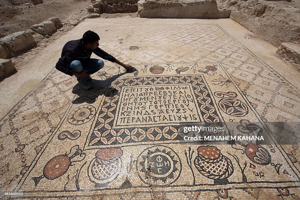 ISRAEL-ARCHAEOLOGY-MOSAICBYZANTINE-HERITAGE