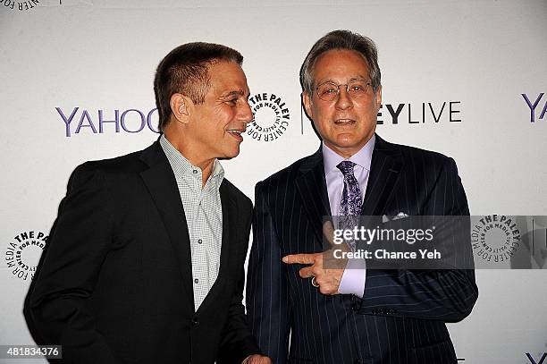 Tony Danza and Max Weinberg attend Paley Centennial Salute to Frank Sinatra at Paley Center For Media on July 24, 2015 in New York City.