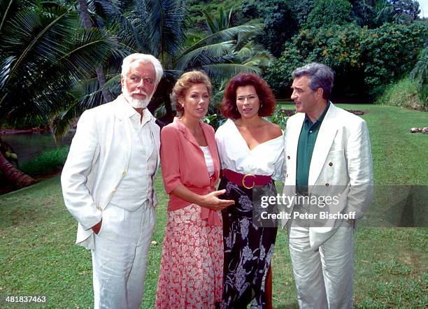 Rolf Henniger, Gaby Dohm, Rita Russek, Michael Degen, ZDF-Serie "Insel der Träume", Folge 7 "Geteilte Liebe", Hawaii, USA, Amerika.