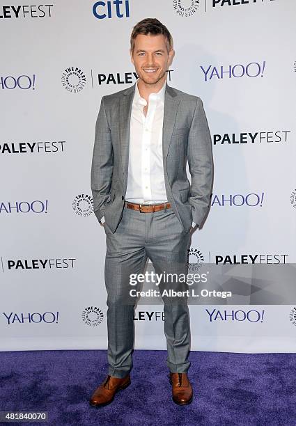 Actor Rick Cosnett participates in The Paley Center For Media's 32nd Annual PALEYFEST LA featuring The CW's "Arrow" and "The Flash" held at The Dolby...