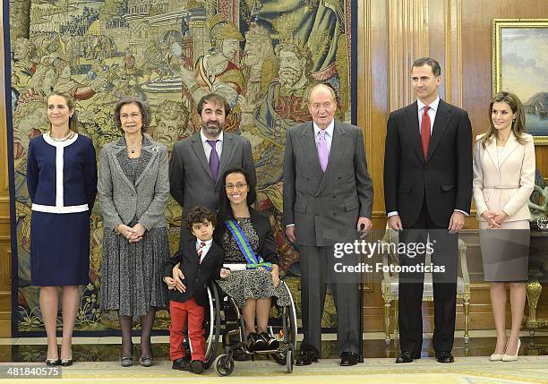 Princess Elena of Spain, Queen Sofia of Spain, Mariano Menor jr, Mariano Menor, Maria Teresa Perales Fernandez, King Juan Carlos of Spain, Prince...