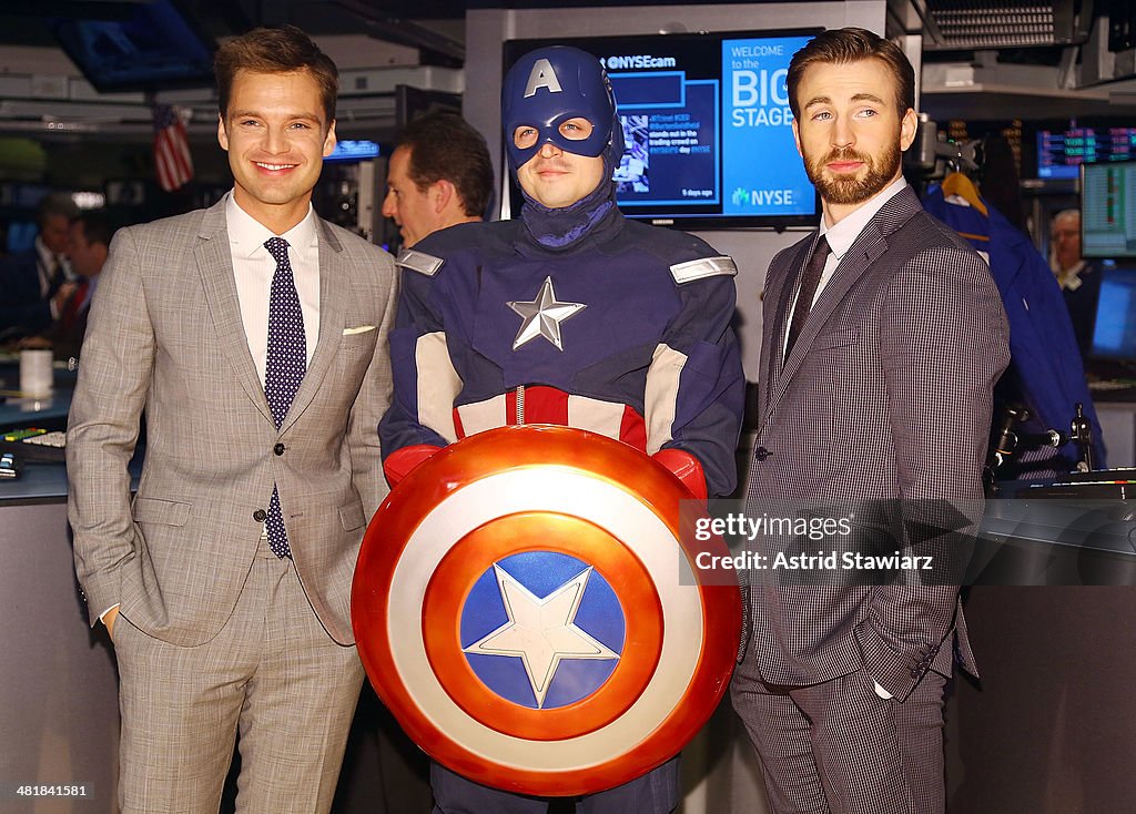 "Captain America: The Winter Soldier" Rings The NYSE Opening Bell