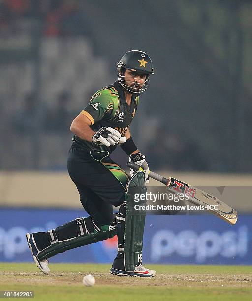 Ahmed Shehzad of Pakistan looks stunned, after he was bolwed LBW by Krishmar Santokie of the West Indies during the ICC World Twenty20 Bangladesh...