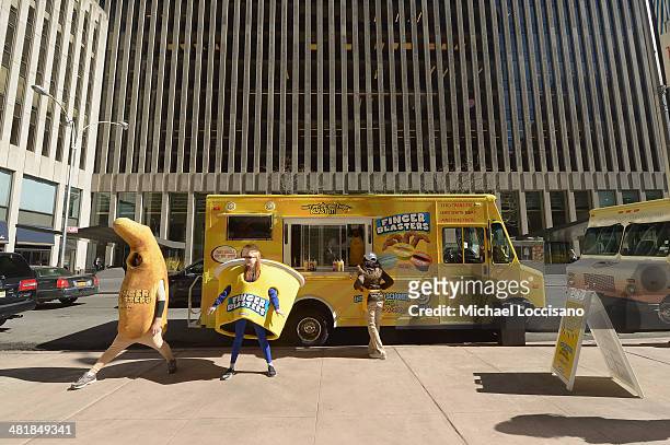 General atmosphere of the "Finger Blaster" food truck promoting the "Finger Blaster" sketch from season 2 of Comedy Central's "Inside Amy Schumer" on...