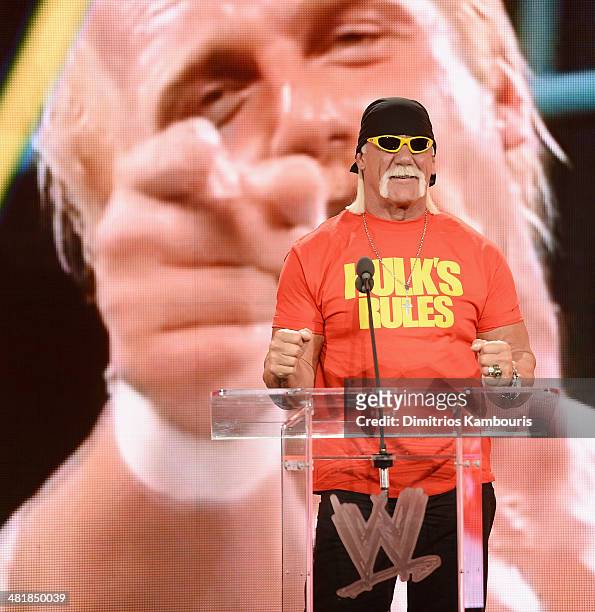 Hulk Hogan attends the WrestleMania 30 press conference at the Hard Rock Cafe New York on April 1, 2014 in New York City.