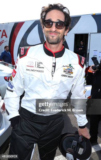 Actor Adrien Brody attends the 37th Annual Toyota Pro/Celebrity Race Practice Day on April 1, 2014 in Long Beach, California.