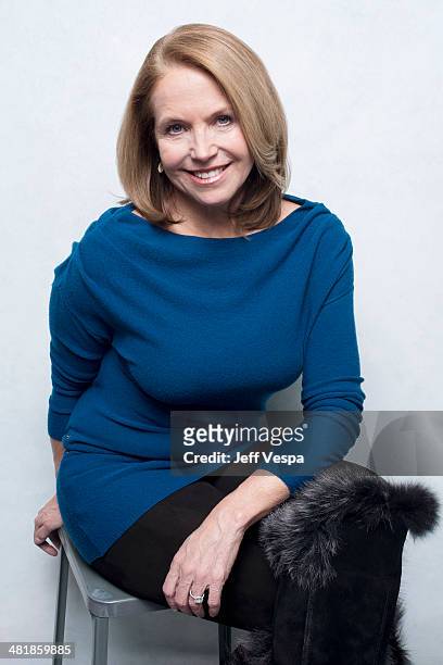 Journalist and TV Host Katie Couric is photographed at the Sundance Film Festival 2014 for Self Assignment on January 25, 2014 in Park City, Utah.