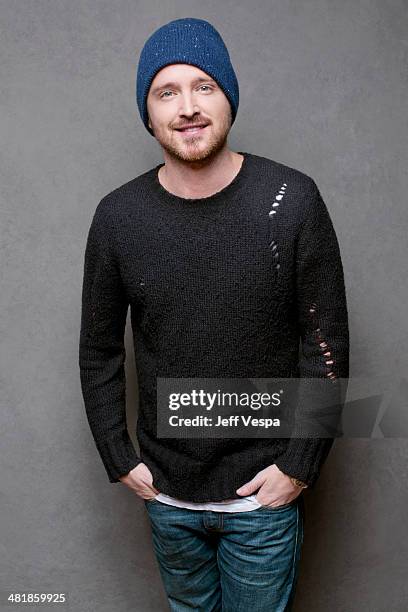 Actor Aaron Paul is photographed at the Sundance Film Festival 2014 for Self Assignment on January 25, 2014 in Park City, Utah.