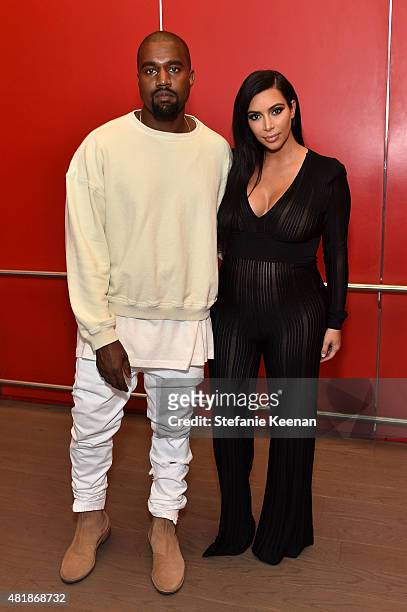 Kayne West and Kim Kardashian attend LACMA Director's Conversation With Steve McQueen, Kanye West, And Michael Govan About "All Day/I Feel Like That"...
