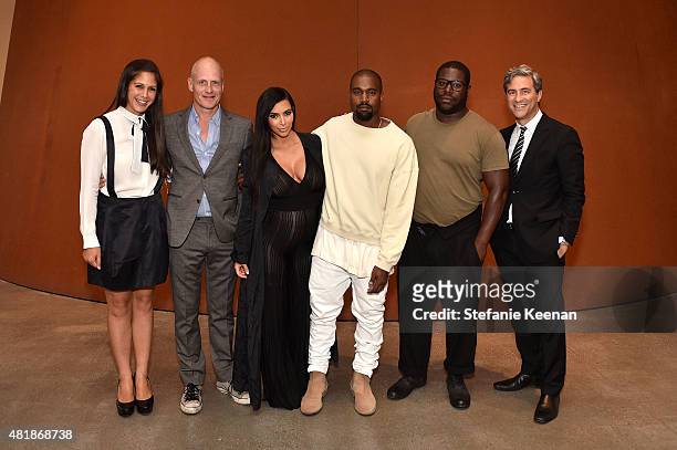 Tim Geary, Michelle Grey, Kim Kardashian, Kayne West, Steve McQueen, LACMA Director and CEO Michael Govan attend LACMA Director's Conversation With...