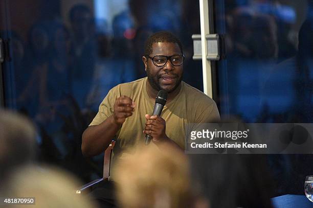 Steve McQueen attends LACMA Director's Conversation With Steve McQueen, Kanye West, And Michael Govan About "All Day/I Feel Like That" presented by...
