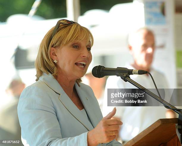 New Jersey Lt. Governor Kim Guadagno attends the 33rd Annual Quick Chek New Jersey Festival Of Ballooning - Day 1 at Solberg Airport on July 24, 2015...