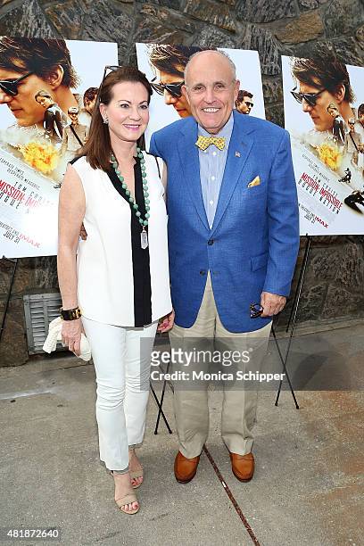 Judith Giuliani and Rudy Giuliani attend the "Mission: Impossible - Rogue Nation" Special Screening Hosted By Alec Baldwin, Arrivals at United...