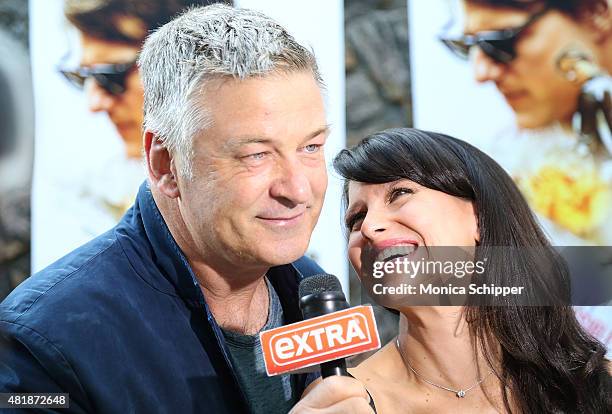 Alec Baldwin and Hilaria Baldwin attend the "Mission: Impossible - Rogue Nation" Special Screening Hosted By Alec Baldwin, Arrivals at United Artists...