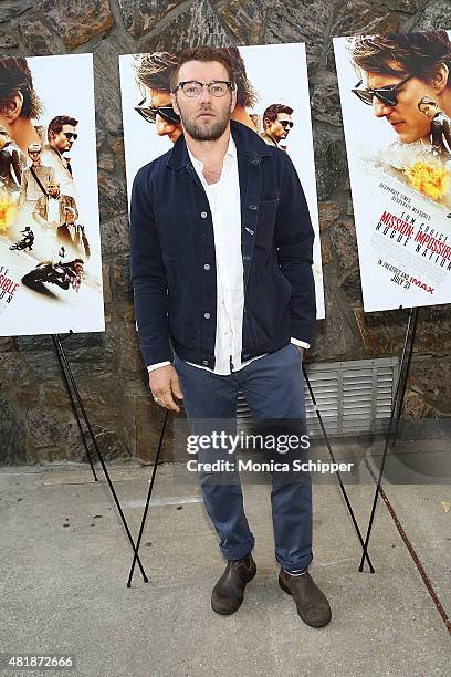 Joel Edgerton attends the "Mission: Impossible - Rogue Nation" Special Screening Hosted By Alec Baldwin, Arrivals at United Artists East Hampton...