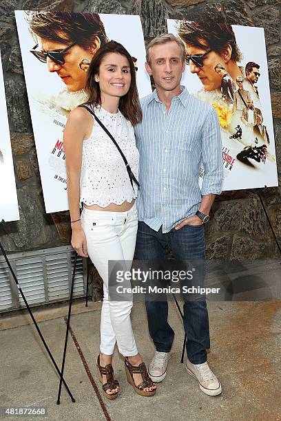 Florinka Pesenti and Dan Abrams attend the "Mission: Impossible - Rogue Nation" Special Screening Hosted By Alec Baldwin, Arrivals at United Artists...