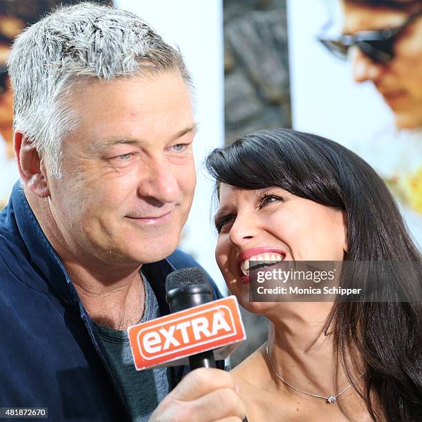 Alec Baldwin and Hilaria Baldwin attend the "Mission: Impossible - Rogue Nation" Special Screening Hosted By Alec Baldwin, Arrivals at United Artists...