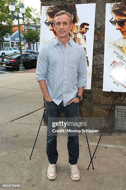 Dan Abrams attends the "Mission: Impossible - Rogue Nation" Special Screening Hosted By Alec Baldwin, Arrivals at United Artists East Hampton Cinema...