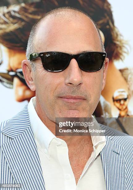 Matt Lauer attends the "Mission: Impossible - Rogue Nation" Special Screening Hosted By Alec Baldwin, Arrivals at United Artists East Hampton Cinema...